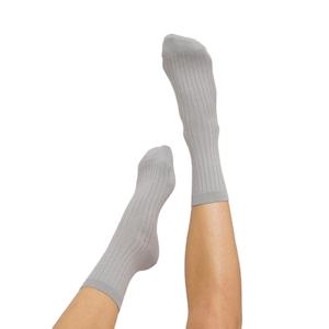 Grey Socks For Women Customize Classic Best Quality Socks With Custom Logos Colors Breathable for Winter <b>Knitted</b> BY BS - Product Image 3