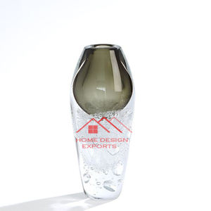 Vase en verre de style américain pour la maison Salon Vases en verre d'art de luxe Centres de table modernes épais couleur solide - Product Image 2