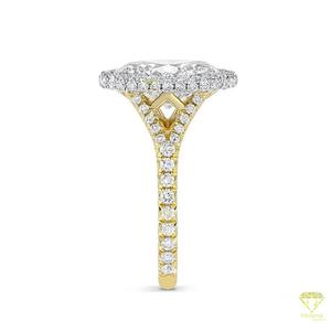 Haute sur demande Moissanite bague de fiançailles coussin coupe pierre bijoux de mariage cadeau pour les femmes disponible pour le prix d'exportation - Product Image 5