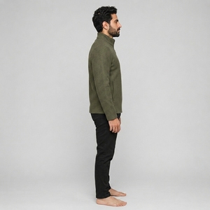 Chaqueta de lana para hombre al por mayor de fábrica con tela de calidad, aislamiento térmico, diseños personalizados, construcción duradera y cómoda. - Product Image 3