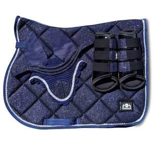 Selle de cheval personnalisée scintillante avec paillettes, couche intérieure en coton respirant, sangle assortie avec paillettes, rembourrage en fourrure - Product Image 3