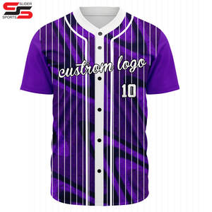 Maillot de baseball avec logo personnalisable de haute qualité avec pantalon imprimé à motif vierge en tissu respirant à manches courtes élégant pour hommes - Product Image 1