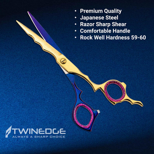 Venta caliente Tijeras de peluquero y tijeras de peluquería 6,5 "| Tijeras de salón profesionales de acero japonés | Herramientas de corte de cabello - Product Image 5