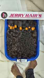 Venta al por mayor de alta calidad virgen crudo indio Remy extensiones de cabello humano de doble trama onda natural-fabricante directo - Product Image 4