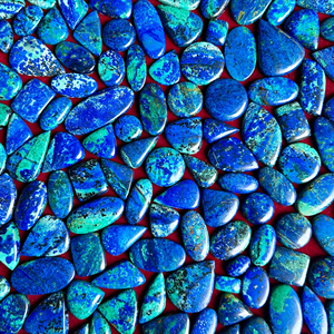 AAA Quality InfinityStones Handmade Natural Blue Bird Azurite Cabochons Hand Polished Loose Gemstones for Jewelry Making - Product Image 2