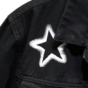 Veste en jean en toile unie pour homme avec col montant, fine, légère, manches longues, vente en gros, nouvelle mode - Product Image 6