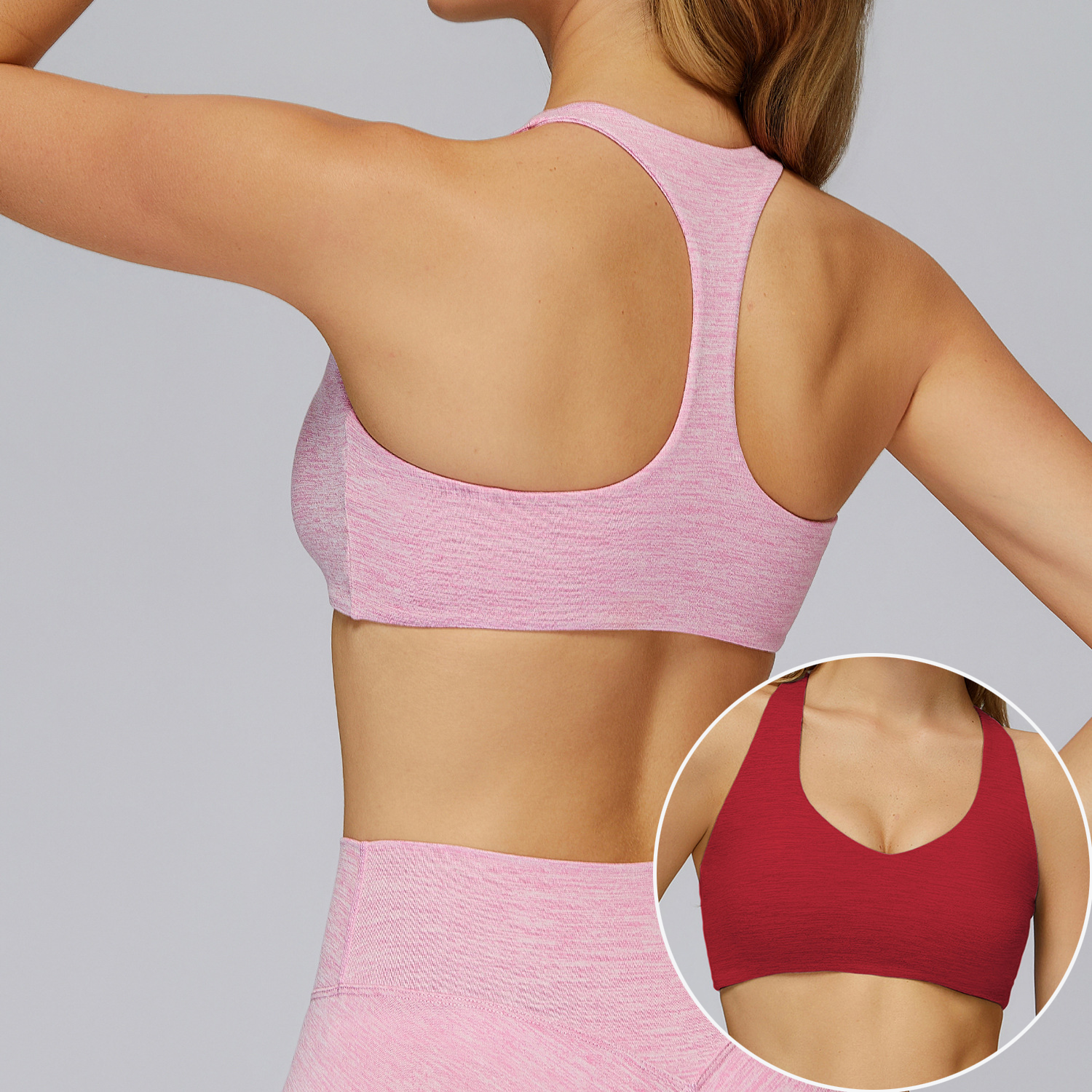 High Quality Brushed Yoga Bra Outdoor T-Back Fitness Top Women's Running Tight Casual Sports Bra