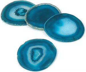 จานรองแก้วอาเกตทำด้วยมือแบบพรีเมี่ยมเสื่อสำหรับใช้ในร่มและกลางแจ้ง - Product Image 1