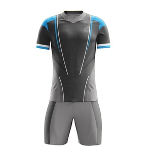 Uniformes de football pour hommes de haute qualité Conception personnalisée Kit de short en jersey respirant Sublimation Football Club Team Wear Name Youth Sizes - Product Image 2