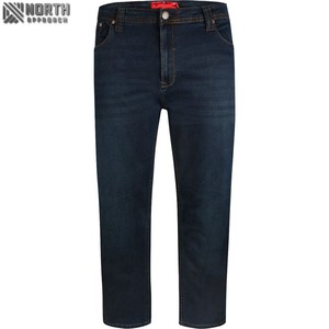 Cotton Comfort Fit <b>Jeans</b> Dark Navy Denim <b>Jeans</b> Plus Size Zip Fly <b>Waist</b> Button <b>Jean</b> <b>Men</b> Pants Wholesale Rate - Product Image 5