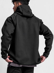 Sudadera con capucha personalizada con cremallera para hombre Sudadera con capucha personalizada con cremallera completa y pantalones a juego Chándal Atlético informal para hombres - Product Image 6