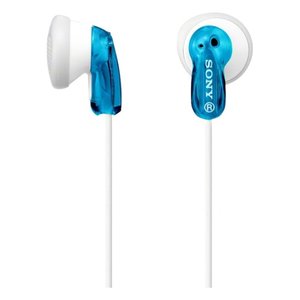 Audífonos Intrauditivos con Cable MDRE9LPL AE con Sonido Nítido y Cancelación de Ruido, Indicador LED de Batería para Uso en Computadora, Plástico Azul - Product Image 1