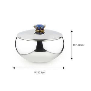 Última Khajoor olla de acero inoxidable fecha cuenco estilo árabe duradero ligero no tóxico personalizable plato para servir bodas hoteles - Product Image 6