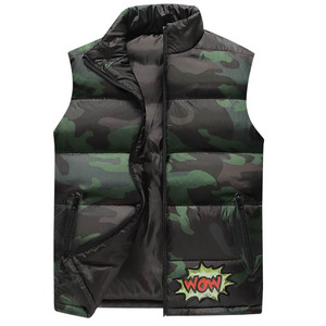 Blouson d'hiver matelassé unisexe sans manches personnalisé, col montant, taille plus, chaud et résistant au froid 2025 - Product Image 1