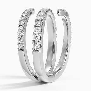 Anillo de compromiso de oro amarillo, blanco y rosa con diamante blanco cultivado en laboratorio, corte redondo, engaste en espiral y piedras incrustadas. - Product Image 4