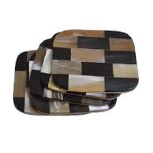 Meilleures ventes Dessous de verre CORNE Tampons de sublimation Designers Thé/Café CORNE Dessous de verre Tapis Vente en gros Fabricant et exportation de l'Inde - Product Image 5