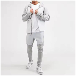 Dernier modèle de survêtement en coton polaire pour hommes Vêtements de rue Sweats à capuche Jogger Pants Sets High Quality Heavy 500gsm Winter Anti-Bacterial - Product Image 5