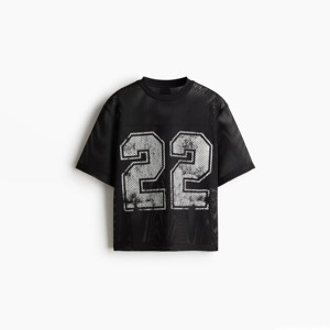 Quick Dry Mesh Football Jersey <b>Men</b> Oversized Cropped Fit Boxy T Shirts Printed Design Mesh <b>Crop</b> American Football Jersey - Product Image 1