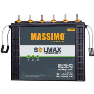 Bulk Distributor Widely Selling Lead Acid Battery 300AH 12 V MASSIMO Power Backup Battery for Home Inverter Usage