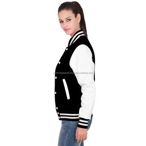 Chaqueta Varsity Acolchada Premium Personalizada para Mujer, 100% Algodón con Relleno de Poliéster, Logotipo Personalizado, Moderna, Transpirable y Teñida - Product Image 2