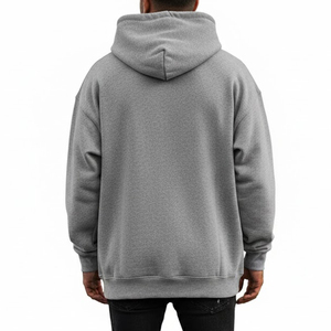 Sudadera con Capucha Extra Grande de Invierno para Hombre, Calidad Premium, Logotipo Personalizado en Relieve, Cuello con Capucha, Corte Holgado, 100% Algodón Felpa, 2 Piezas - Product Image 6
