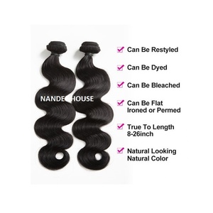 Paquete del proveedor Extensiones de cabello indio recto brasileño de onda profunda suelta de 30 pulgadas Trama doble para mujeres negras - Product Image 2