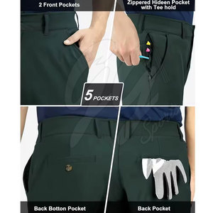 Pantalon de golf pour homme, taille élastique, léger, respirant, écologique, fabriqué au Pakistan, couleurs et logo personnalisables, meilleur prix - Product Image 5