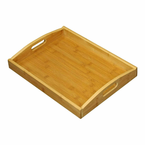 Plateau de service en bois fait main, prix direct usine, pour servir café, fruits et eau, pour la cuisine et la maison - Product Image 3