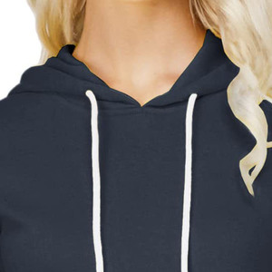 Logo personnalisé sweat à capuche pour femme pull pour femme automne manteau hiver grande taille polaire épaisse sweat à capuche et sweat-shirt - Product Image 4