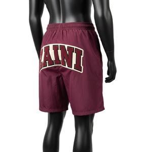 Mens Windbreaker Training <b>Shorts</b> Premium Nylon Microfiber Fabric 130 GSM Breathable Maroon Chenille Logo men's <b>shorts</b> Quick Dry - Product Image 5