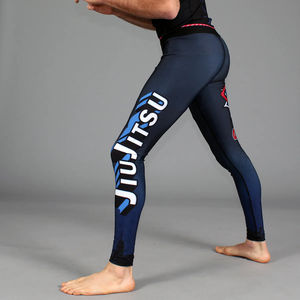 Spats de grappling BJJ personnalisés par sublimation, vêtements de sport d'arts martiaux pour hommes, collants de course et leggings de yoga - Product Image 2
