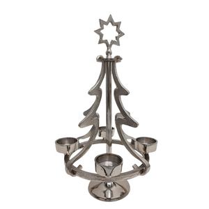 Porte-bougie en aluminium couleur Nickel argent, support de bougie de Style de luxe et porte-bougie pour la décoration de la maison - Product Image 3