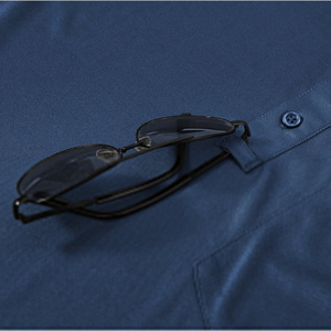 Jersey de golf de manga corta con patrón sólido para hombre, absorbe la humedad para Polo, venta al por mayor, directo del fabricante - Product Image 3