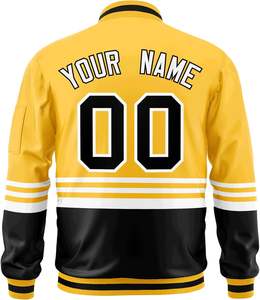 Veste universitaire directe d'usine avec logo personnalisé Fermeture à glissière Options en laine ou polaire de haute qualité - Product Image 2