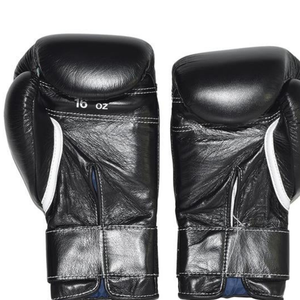 Gants de boxe en cuir professionnels avec fermeture velcro au poignet, gants d'entraînement et de sparring pour hommes et femmes - Product Image 2