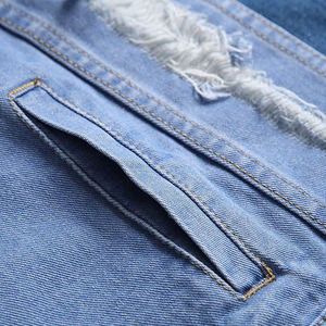 Nouvel arrivage Meilleur prix durable Qualité possédée LOGO Bon matériel Veste en jean personnalisée pour hommes - Product Image 6