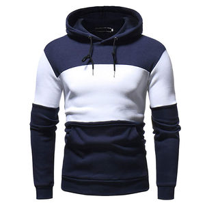 Sweats à capuche et sweatshirts en molleton de coton uni teints d'automne pour hommes-Vêtements de fitness en plein air - Product Image 2