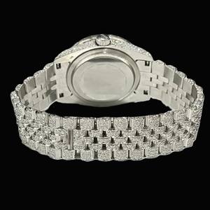 Último diseño de tendencia VVS1 Diamond Reloj para hombre 925 Silver Hip Hop Watch Fancy Party Wear Luxuries Diamond Moissanite Watch - Product Image 4