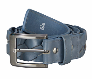 Cinturón de Cuero Vacuno 100% de Primera Calidad, Hebilla de Aleación, 2.25 Pulgadas de Ancho, 4mm de Grosor, Negro y Marrón - Product Image 4