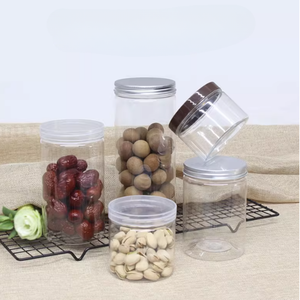 โหลพลาสติกใส่อาหารสำหรับสัตว์เลี้ยงมีฝาปิดแบบทรงกระบอกสำหรับขนมขบเคี้ยวลูกกวาดเนยถั่วปรับแต่งได้ตามต้องการ - Product Image 3