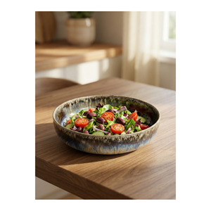 Tazón de Porcelana Toledo de 17 cm, Azul, Hecho a Mano, Estilo Wabi-Sabi con un Elegante Diseño para Ensaladas y Aperitivos, Ideal para Fiestas - Product Image 3