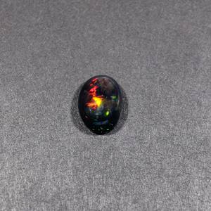 Ópalo Negro Natural, Calidad AA, 13X10MM, Cabujón Ovalado, 3.30 Quilates, 1 Pieza, Gema Suelta de Australia para Joyería, Ishu Gems - Product Image 1