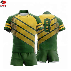 Prix de gros Top Professional Men's Rugby Football Design personnalisé Confortable Respirant 100% Polyester Plus Size Uniformes - Product Image 2