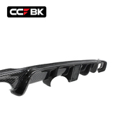 Diffuseur de pare-chocs arrière style MP en fibre de carbone avec feu stop LED pour BMW F30 F31 M Sport 330i 335i 340i 2011-2018