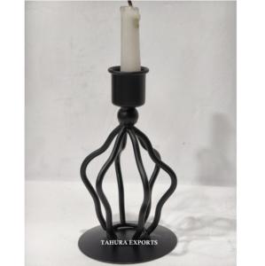 Top Trending Wire <b>Candlestick</b> <b>Holder</b> With Small Size Vintage Look Designed To Complement Farmhouse Decor With Warm Subtle Glow - Product Image 4