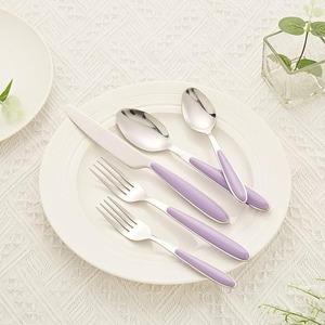 Juego de cubiertos de acero inoxidable para uso diario Diseño de mango moderno Utensilios de cocina ideales Uso diario Juego de comedor de 5 piezas - Product Image 1