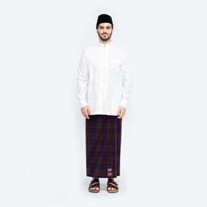 Grosir sarung Jacquard BHS Motif emas istimewa E51 KDT ungu zaitun 02 untuk dewasa sarung Indonesia untuk pria/FUTA