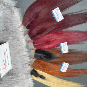 100% Cierre de encaje recto natural vietnamita crudo Buena calidad 8 pulgadas para fábrica de extensiones de cinta recta natural Swiss HD - Product Image 2