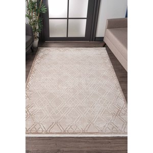 Rugs Depot Durable Modern Universal A0299 Beige Area Rug Non-Shed Synthetic Fibres Easy-Clean for Bedroom Study - Product Image 1
