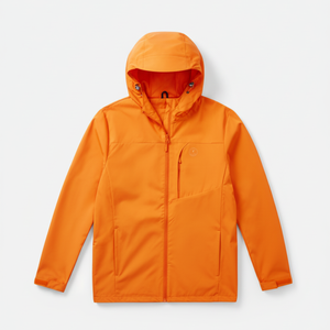 Chaqueta cortavientos con capucha impermeable y logotipo personalizado, suministro de fábrica OEM - Product Image 1